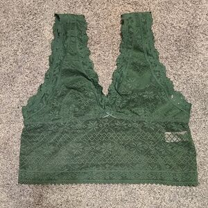 Aerie Green Lace Bralette